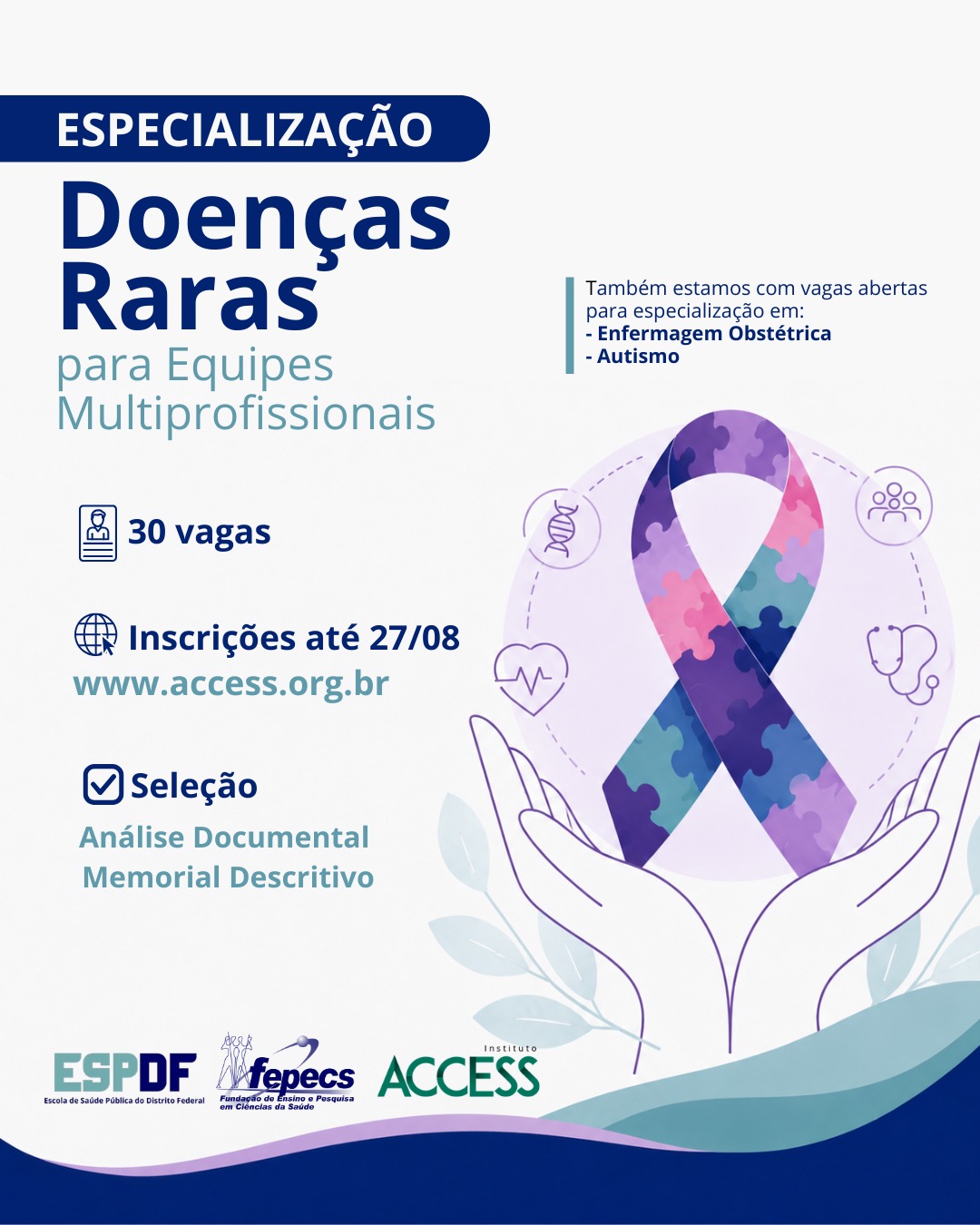 Processo seletivo - Especialização em Doenças Raras para Equipes Multiprofissionais