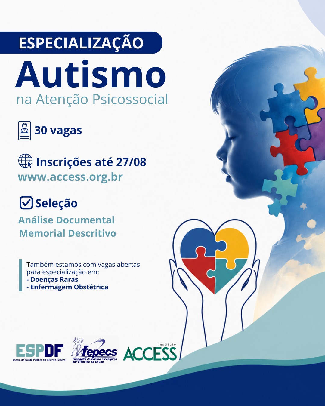 Processo seletivo - Especialização em Autismo na Atenção Psicossocial